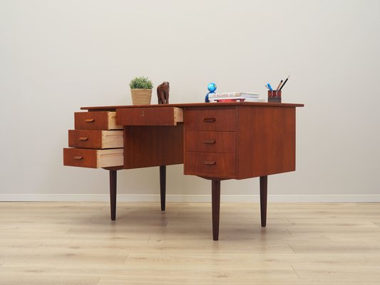 Danish Teak Desk, 1970s-VND-1795645