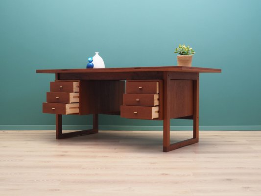 Danish Teak Desk, 1970s-VND-2019693