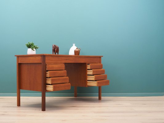 Danish Teak Desk, 1970s-VND-1784369