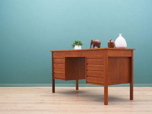 Danish Teak Desk, 1970s-VND-1784369