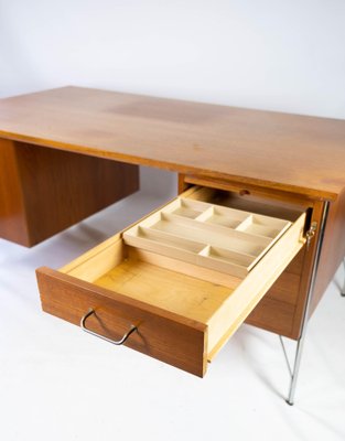 Danish Teak Desk, 1970s-UY-980661