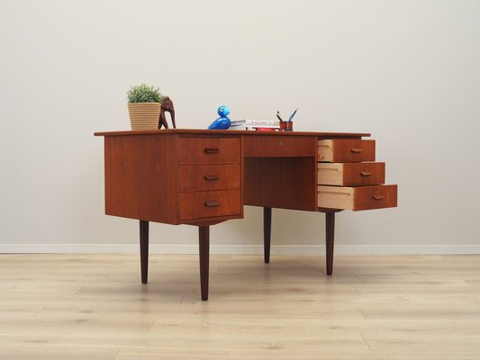 Danish Teak Desk, 1970s-VND-1795645