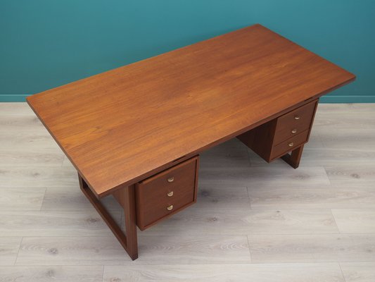 Danish Teak Desk, 1970s-VND-2019693