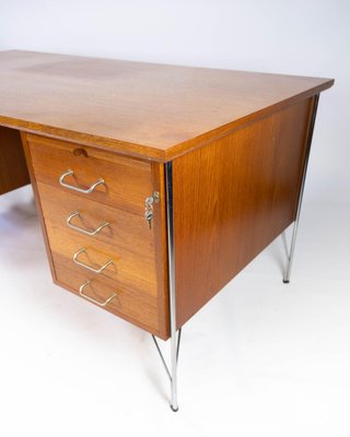 Danish Teak Desk, 1970s-UY-980661