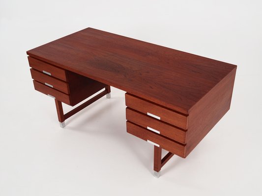 Danish Teak Desk from Eigil Petersens Møbelfabrik, 1970s-VND-1820672