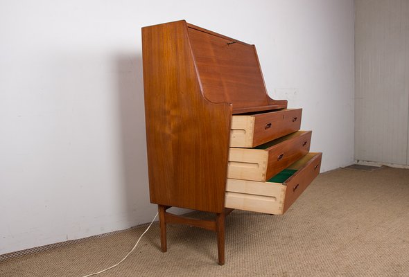 Danish Teak Desk Model 37 by Arne Wahl Iversen for Vinde Mobelfabrik, 1960s-EMB-2027043