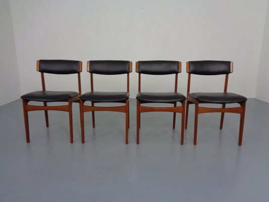 Danish Teak Dining Chairs, 1960s, Set of 4-RDW-1377012