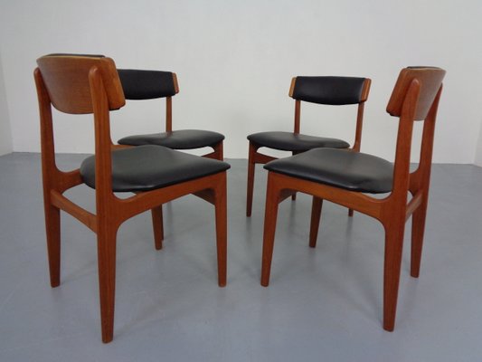 Danish Teak Dining Chairs, 1960s, Set of 4-RDW-1377012