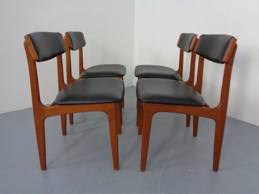 Danish Teak Dining Chairs, 1960s, Set of 4-RDW-1377012