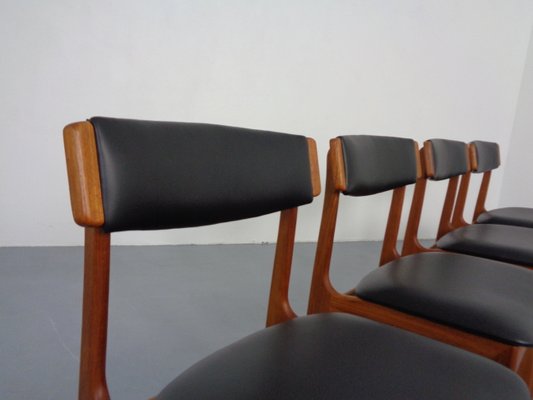 Danish Teak Dining Chairs, 1960s, Set of 4-RDW-1377012