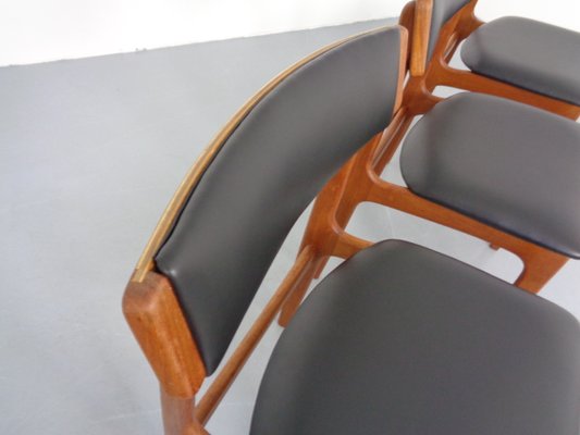 Danish Teak Dining Chairs, 1960s, Set of 4-RDW-1377012