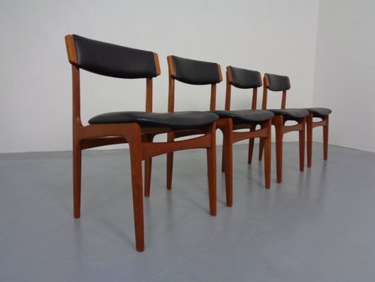 Danish Teak Dining Chairs, 1960s, Set of 4-RDW-1377012