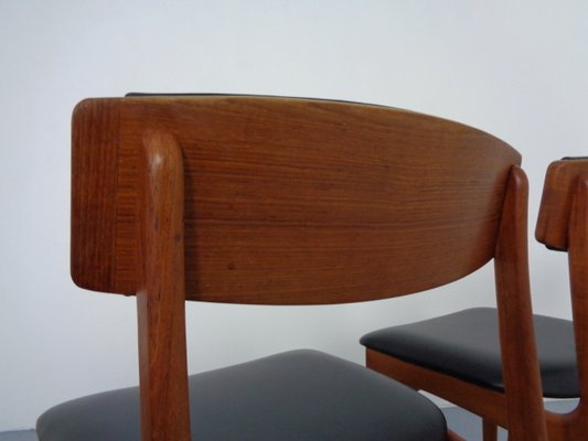 Danish Teak Dining Chairs, 1960s, Set of 4-RDW-1377012