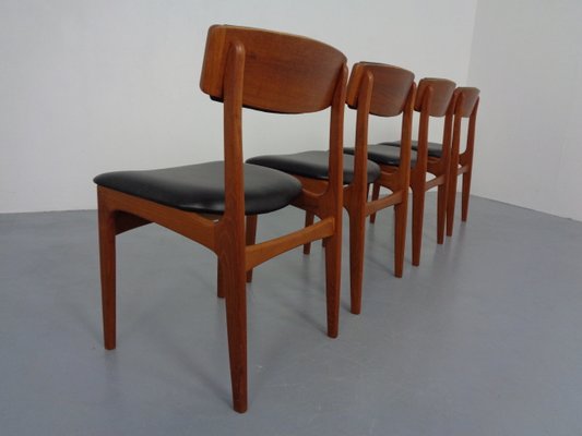 Danish Teak Dining Chairs, 1960s, Set of 4-RDW-1377012