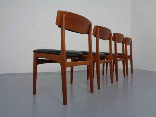 Danish Teak Dining Chairs, 1960s, Set of 4-RDW-1377012