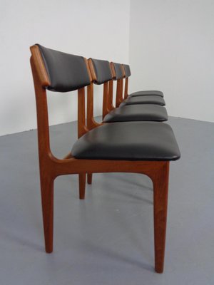 Danish Teak Dining Chairs, 1960s, Set of 4-RDW-1377012