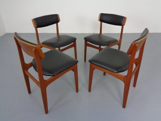 Danish Teak Dining Chairs, 1960s, Set of 4-RDW-1377012