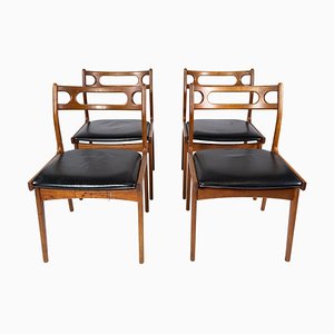 Danish Teak Dining Chairs, 1960s, Set of 4-UY-884670