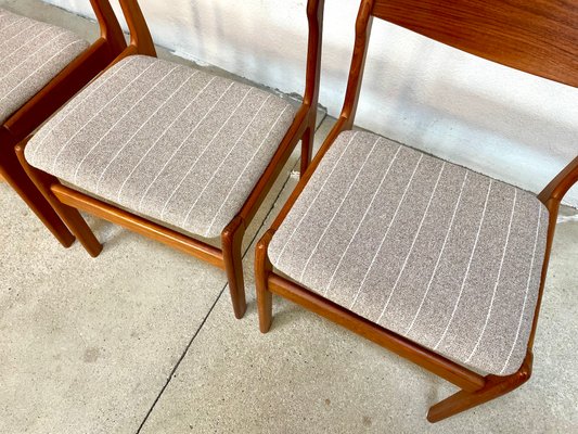 Danish Teak Dining Chairs by Erik Buch / Erik Buck for O.D. Møbler, 1960s, Set of 4-JP-1377227