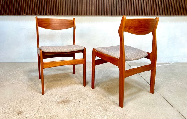 Danish Teak Dining Chairs by Erik Buch / Erik Buck for O.D. Møbler, 1960s, Set of 4-JP-1377227