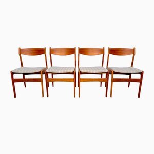 Danish Teak Dining Chairs by Erik Buch / Erik Buck for O.D. Møbler, 1960s, Set of 4-JP-1377227