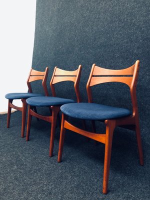 Danish Teak Dining Chairs by Erik Buch for Chr. Christiansen, 1960s, Set of 7-RZY-637486