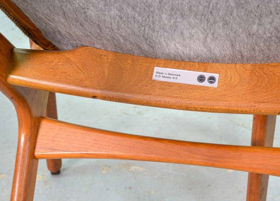 Danish Teak Dining Chairs by Erik Buch for Odense Maskinsnedkeri / O.D. Møbler, 1960s, Set of 4-IXC-808605