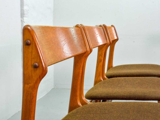 Danish Teak Dining Chairs by Erik Buch for Odense Maskinsnedkeri / O.D. Møbler, 1960s, Set of 4-IXC-808605