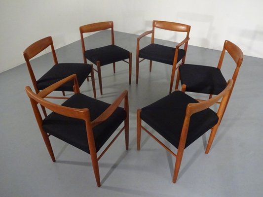 Danish Teak Dining Chairs by H. W. Klein for Bramin, 1960s, Set of 6-RDW-566858