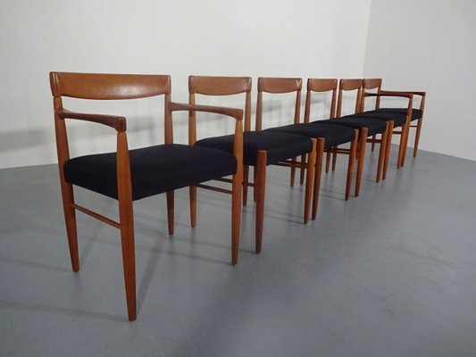 Danish Teak Dining Chairs by H. W. Klein for Bramin, 1960s, Set of 6-RDW-566858