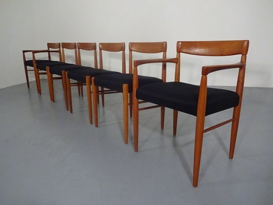 Danish Teak Dining Chairs by H. W. Klein for Bramin, 1960s, Set of 6-RDW-566858