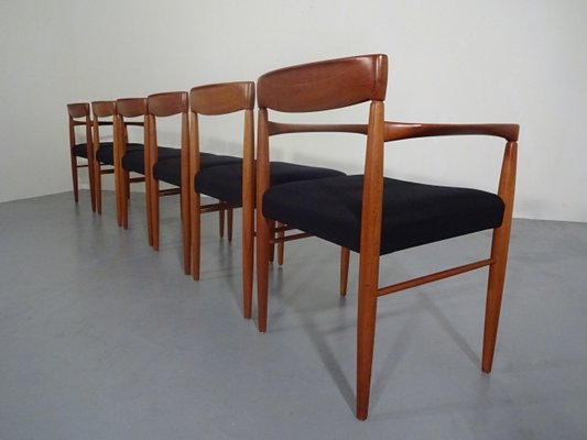 Danish Teak Dining Chairs by H. W. Klein for Bramin, 1960s, Set of 6-RDW-566858