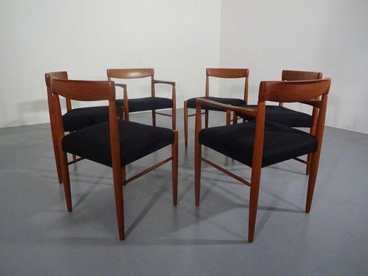 Danish Teak Dining Chairs by H. W. Klein for Bramin, 1960s, Set of 6-RDW-566858