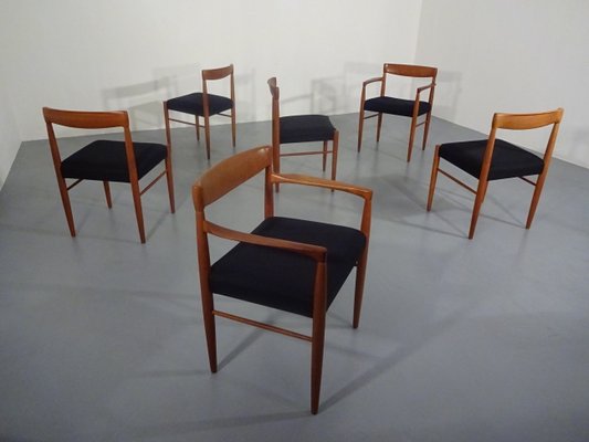 Danish Teak Dining Chairs by H. W. Klein for Bramin, 1960s, Set of 6-RDW-566858