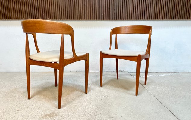 Danish Teak Dining Chairs by Johannes Andersen for Uldum Furniture Factory, 1960s, Set of 4-JP-1347611