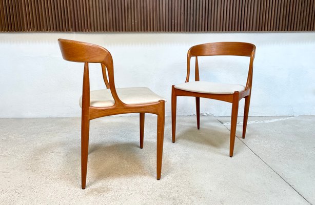 Danish Teak Dining Chairs by Johannes Andersen for Uldum Furniture Factory, 1960s, Set of 4-JP-1347611