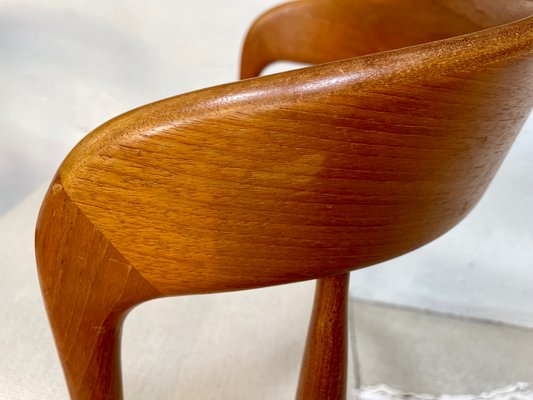 Danish Teak Dining Chairs by Johannes Andersen for Uldum Furniture Factory, 1960s, Set of 4-JP-1347611