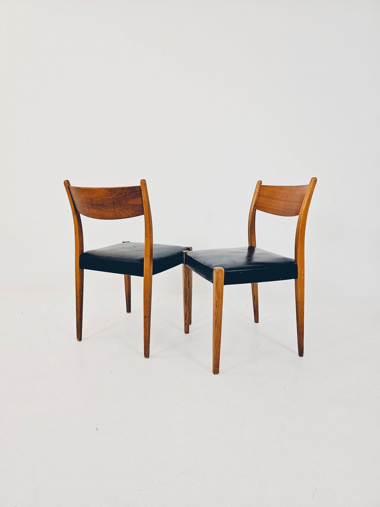 Danish Teak Dining Chairs by Poul Volther & Frem Röjle, 1960s, Set of 2