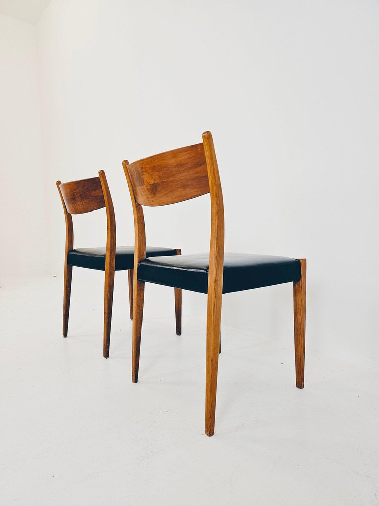 Danish Teak Dining Chairs by Poul Volther & Frem Röjle, 1960s, Set of 2