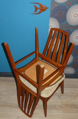 Danish Teak Dining Chairs from Den Blaa Fabrik, 1960s, Set of 4-AFE-658760