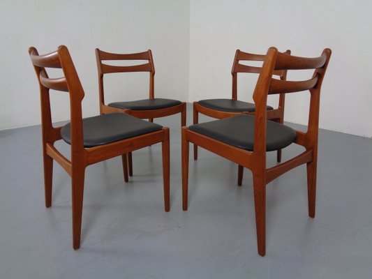 Danish Teak Dining Chairs from Vamo Mobelfabrik, 1960s, Set of 4-RDW-833983