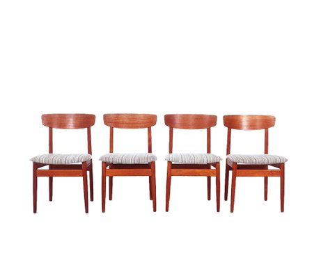 Danish Teak Dining Chairs from Viborg Stolefabrik, 1960s, Set of 4-SN-1741582