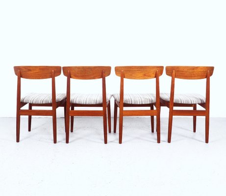 Danish Teak Dining Chairs from Viborg Stolefabrik, 1960s, Set of 4-SN-1741582