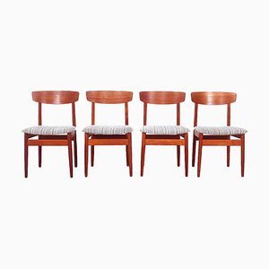 Danish Teak Dining Chairs from Viborg Stolefabrik, 1960s, Set of 4-SN-1741582