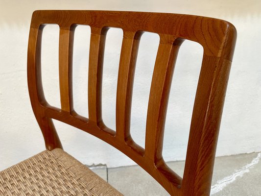 Danish Teak Dining Chairs Model No. 83 by Niels O. Møller for J.L. Møllers Møbelfabrik, 1970s, Set of 4-JP-1373112