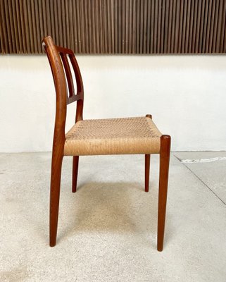 Danish Teak Dining Chairs Model No. 83 by Niels O. Møller for J.L. Møllers Møbelfabrik, 1970s, Set of 4-JP-1373112