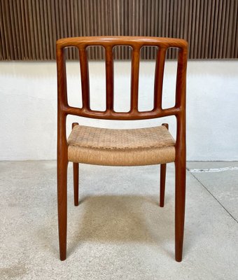 Danish Teak Dining Chairs Model No. 83 by Niels O. Møller for J.L. Møllers Møbelfabrik, 1970s, Set of 4-JP-1373112