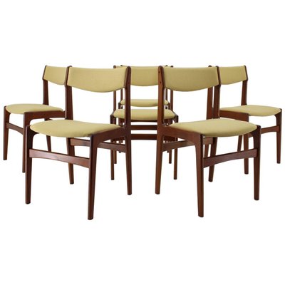 Danish Teak Dining Chairs, Set of 6, 1960s-TZ-867897