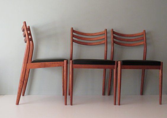 Danish Teak Dining Room Chairs, 1960s, Set of 3-UKG-1430640