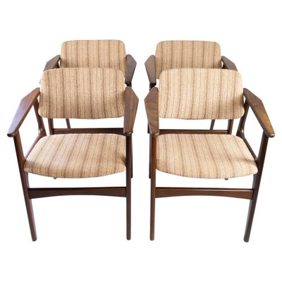 Danish Teak Dining Room Chairs, 1960s, Set of 4-UY-980695